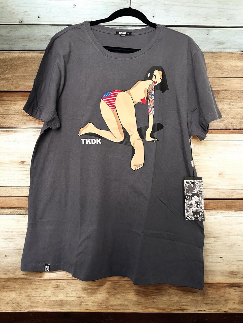 Tokidoki American Girl Gray Graphic Short-Sleeve Shirt